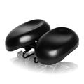 Acacia Bike Saddle / Bike Seat Ergonomical Dual Pad Adjustable Extra Wide / Extra Large Double Noseless PU Leather High-Density Foam PVC Cycling Road Bike Mountain Bike MTB Black