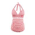 Polka Dots Retro Vintage 1950s High Waisted Swimwear Bikini Swimsuit Halter Audrey Hepburn Women's Masquerade Party / Evening Top