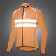 WOSAWE Men's Cycling Jacket Windbreaker Waterproof Rain Jacket High Visibility Reflective Running Jacket Back Pocket Summer Mountain Bike Jacket MTB Sports Clothing Lightweight Windproof Breathable