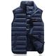 Men's Puffer Vest Gilet Outdoor Daily Wear Vacation Going out Fashion Basic Fall Winter Pocket Polyester Warm Letter Zipper Stand Collar Regular Fit Black Red Blue Army Green Vest