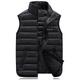 Men's Puffer Vest Gilet Outdoor Daily Wear Vacation Going out Fashion Basic Fall Winter Pocket Polyester Warm Letter Zipper Stand Collar Regular Fit Black Red Blue Army Green Vest