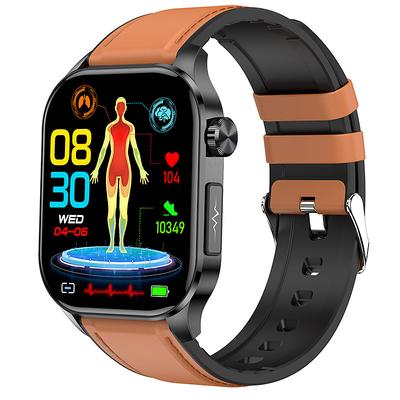 iMosi et580 Smart Watch 2.04 inch Smartwatch Fitness Running Watch Bluetooth ECGPPG Pedometer Call Reminder Compatible with Android iOS Women Men Long Standby Waterproof Media Control IP68 38mm