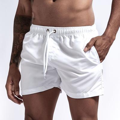 Men's Swim Shorts Swim Trunks Quick Dry Board Shorts Bathing Suit Breathable Drawstring With Pockets - Swimming Surfing Beach Water Sports Solid Colored Spring Summer