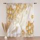 Floral Sheer Curtain Panels Curtain Drapes For Living Room Bedroom, Farmhouse Curtain for Kitchen Balcony Door Window Treatments Room Darkening