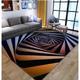 Modern Abstract 3D Vortex Area Rug Thickened Imitation Cashmere Living Room Simple Bedroom Full Bedside Blanket Sofa Home Coffee Table Non-slip Mat