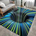 Modern Abstract 3D Vortex Area Rug Thickened Imitation Cashmere Living Room Simple Bedroom Full Bedside Blanket Sofa Home Coffee Table Non-slip Mat