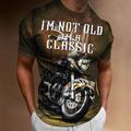 Graphic Motorcycle Vintage Fashion Designer Men's 3D Print T shirt Tee Motorcycle T Shirt Outdoor Daily Sports T shirt 1 2 3 Short Sleeve Crew Neck Shirt Spring Summer Clothing Apparel S M L XL 2XL