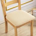 Dining Chair Cover Stretch Chair Seat Slipcover Soft Plain Solid Color Durable Washable Furniture Protector For Dining Room Party