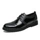 Men's Oxfords Brogue Dress Shoes Lug Sole Metallic Shoes Business Wedding Party Evening PU Lace-up Black Silver Gold Summer Spring