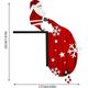 Christmas Door Corner Sign Decoration, Funny Santa Door Frame Decorations Funny Door Frame Christmas Door Sign for Living Room Bedroom Office Outdoor Indoor Frame