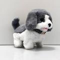 Interactive Plush Puppy Toy–Electric Simulation Animal Plush Pet Dog Little White Rabbit Bouncing And Making Sounds Cute Pet Teddy Dog Husky Wagging Its Tail