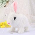 Interactive Plush Puppy Toy–Electric Simulation Animal Plush Pet Dog Little White Rabbit Bouncing And Making Sounds Cute Pet Teddy Dog Husky Wagging Its Tail