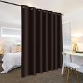 Blackout Curtain Drapes Farmhouse Grommet/Eyelet Curtain Panels For Living Room Bedroom Sliding Door Curtains Kitchen Balcony Window Treatments Thermal Insulated