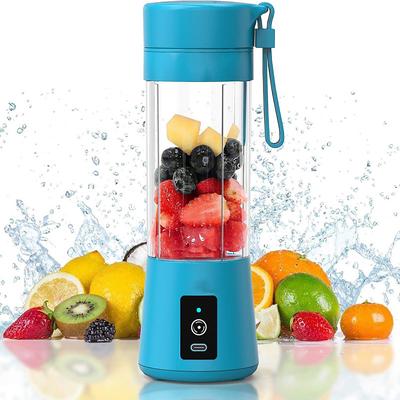 Portable BlenderPersonal Blender with USB Rechargeable Mini Fruit Juice MixerPersonal Size Blender for Smoothies and Shakes Mini Juicer Cup Travel 380MLFruit JuiceMilk