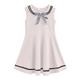 Kids Girls' Sailor Collar Retro Dress Striped Solid Color Tank Dress School Uniforms School Casual Bow Navy Blue Cotton Knee-length Cute Sweet Dresses Summer Regular Fit 3-13 Years