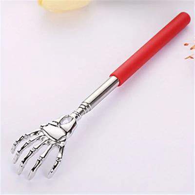 1pc New Retractable Back Scratcher Tool Stainless Steel Horn Massager Massage Tool Used To Relax The Back