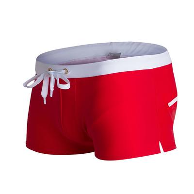Men's Board Shorts Swim Shorts Swim Trunks Drawstring with Mesh lining Zipper Pocket Solid Color Quick Dry Comfortable Holiday Swimming Pool Hawaiian Casual / Sporty Slim Black White Low Waist