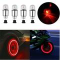 OTOLAMPARA 4pcs Wheel Lights Cap Car Auto Wheel Tire Tyre Air Valve Stem LED Light Cap Cover Accessories For Bike Car Motorcycle Waterproof