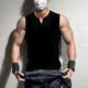 new muscle tide brand fitness sleeveless vest v-neck vest men's ins summer tight equipment sports top t-shirt