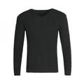 Men's Pullover Sweater Jumper Cable Knit Sweater Ribbed Knit Knitted Plain V Neck Keep Warm Casual Daily Wear Vacation Clothing Apparel Fall Winter caramel Black M L XL