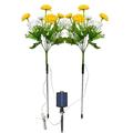 7 Heads Solar Snow Lotus Flower Lamp Outdoor Simulation Flower Lamp LED Artificial Flower Floor Insertion Lamp Garden and Courtyard Decorative Lights Holiday Party Decorative Lights