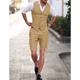 Sky Blue Men's Wedding Linen Suits Summer Beach Vest Shorts Sets Casual Sleeveless Waistcoat 2 Piece Solid Colored Tailored Fit 2024