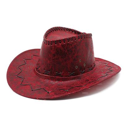 Western Cowboy Hat for Men and Women Wide Brim Cowboy Cowgirl Hats Authentic Gunslinger Hat Retro Vintage Style Jazz Hat with Windproof Rope