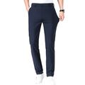 Men's Golf Pants Trousers Casual Pants Stretch Pants Pocket Plain Comfort Breathable Outdoor Daily Going out Fashion Casual Black Blue