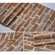 Brick Wallpaper Wall Covering Sticker Film Modern Faux Brick non Woven Home Decor 53x1000cm/20.87''x393.7''