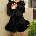 Kids Girls' Faux Fur Coat Solid Color Fashion Performance Coat Outerwear 2-9 Years Spring Black White Pink