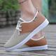 Men's Sneakers Sporty Look Skate Shoes Comfort Shoes Walking Sporty Classic Casual Outdoor Daily Mesh Lace-up Khaki Gray Color Block Spring Fall