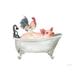 Farm Bath Tub Friends I Poster Print - Cindy Jacobs (24 x 18)