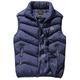 Men's Hiking Vest Quilted Puffer Vest Down Vest Winter Outdoor Thermal Warm Packable Breathable Lightweight Winter Jacket Trench Coat Top Skiing Hunting Fishing Yellow Red Navy Blue Gray Black