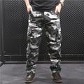 Men's Cargo Pants Cargo Trousers Tactical Pants Hiking Pants Camo Pants Multi Pocket Straight Leg 8 Pocket Camouflage Soft Outdoor Full Length Casual Daily Classic Style Casual / Sporty Loose Fit