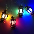 Ramadan Eid LED String Light Muslim Lantern Mubarak Lantern Oil Lamp AA Battery Box LED Party Home Decorative Lantern Lighting