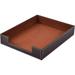 Municipal Leather Letter Tray Office Supplies Desk Organizer for Mail Paper Files Magazines Jewelry Cosmetics Luxury Letter Holder&Multipurpos Stackable Office Desktop Storage Box Coffee