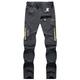 Men's Convertible Pants / Zip Off Outdoor Fishing Travel Hiking Cargo Work Safari Pants Trousers Summer Waterproof Quick Dry Lightweight Breathable Elastane Zipper Pocket Elastic Waist Bottoms