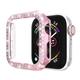 Watch Case Compatible with Apple Watch Series 8 7 41mm 45mm / Series 6 5 4 SE 40mm 44mm / Series 3 2 1 38mm 42mm Scratch Resistant Bling Diamond Dust Proof PC Watch Cover