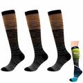 3 Pairs Graduated Medical Compression Socks for WomenMen 20-30mmhg Knee High Sock