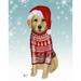 Golden Retriever in Christmas Sweater Poster Print - Funky Fab (24 x 36)
