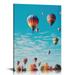 Nawypu Hot Air Balloon Poster Hot Air Balloon Decorations Hot Air Balloon Wall Decor Hot Air Balloon Painting