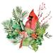 Cardinal Holly Christmas I Poster Print - Jennifer Paxton Parker (12 x 12)