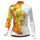 21Grams Women's Cycling Jacket Cycling Jersey Long Sleeve Bike Jacket Top with 3 Rear Pockets Mountain Bike MTB Road Bike Cycling Thermal Warm Warm Breathable Soft White Yellow Pink Animal Sports