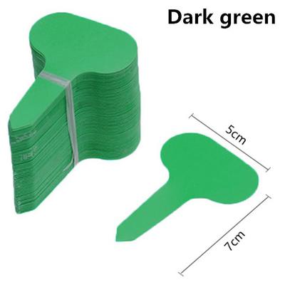 100pcs Garden Labels Plant Classification Sorting Sign Tag Ticket Plastic Writing Plate Board Plug In Card Colorful