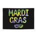 Mardi Gras Banner Backdrop Porch Sign 47 x 71 Inches Holiday Banners for Room Yard Sports Events Parades Party