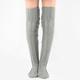 Women's Cable Knitted THigh High Boot Socks Extra Long Winter Stockings Over Knee Leg Warmers Floor Socks Wool