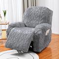 1 Seat Velvet Recliner Cover, Stretch Jacquard Reclining Chair Covers for 1 Cushion Reclining Sofa, Single Seat Recliner Couch Cover, Very Soft, Machine Washable