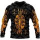 Men's Hoodie Full Zip Hoodie Jacket Lightweight Hoodie Black And White Black Yellow Red Gold Hooded Color Block Skull Graphic Prints Zipper Casual Daily Sports 3D Print Designer Sportswear Casual