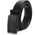 Men's Faux Leather Belt Ratchet Belt Casual Belt Black 125cm Automatic Buckle Faux Leather Stylish Business Casual Plain Daily Vacation Going out