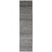 Feizy Janson Transitional Stripes Gray 2 6 x 10 Runner Sheen Fade Resistant Reversible Casual Solid Design Carpet for Living Dining Bed Room